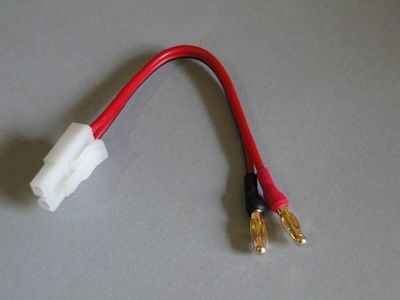 LOGIC RC Charge Lead : 4mm~Std Tamiya - O-LGL-CLTAM