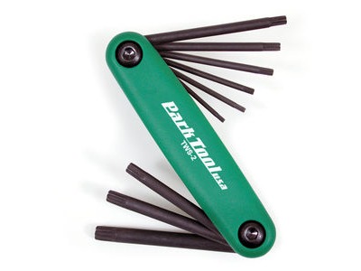 PARK TOOL TWS2C - fold-up Torx wrench set: T7, 9, 10, 15, 20, 27, 30 and 40