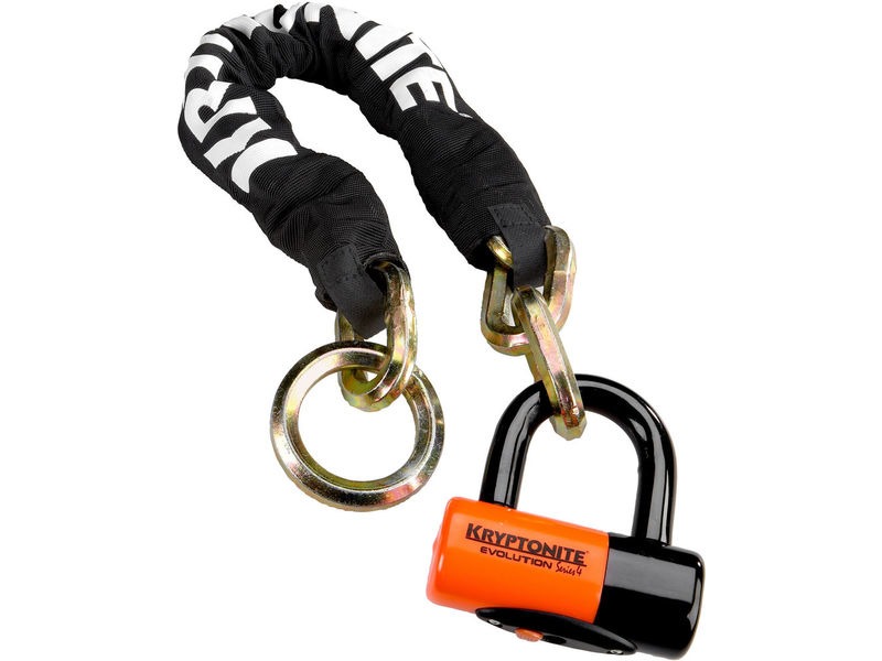 KRYPTONITE New York Noose (12 mm / 130 cm) - With Ev Series 4 Disc Lock Sold Secure Gold click to zoom image
