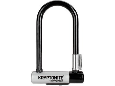 KRYPTONITE Kryptolok Standard U-Lock with Flexframe bracket Sold Secure Gold 10.2cm x 22.9cm Black  click to zoom image