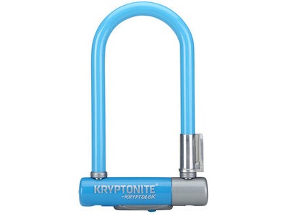 KRYPTONITE Kryptolok Standard U-Lock With With Flexframe Bracket Sold Secure Gold  Blue  click to zoom image