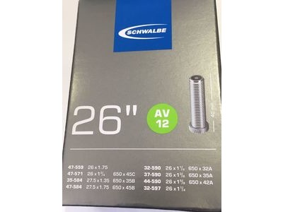 SCHWALBE AV12 Tube 26 x 1 3/8 (3/4) with Auto Valve