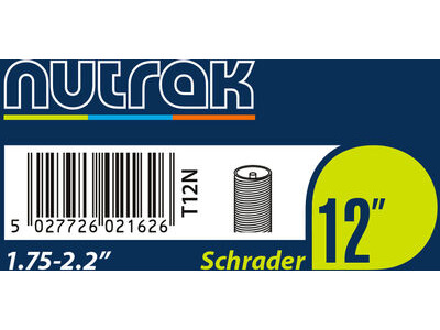NUTRAK 12 x 1.75 - 2.125 inch Schrader inner tube