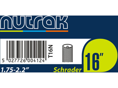 NUTRAK 16 x 1.75 - 2.125 inch Schrader inner tube