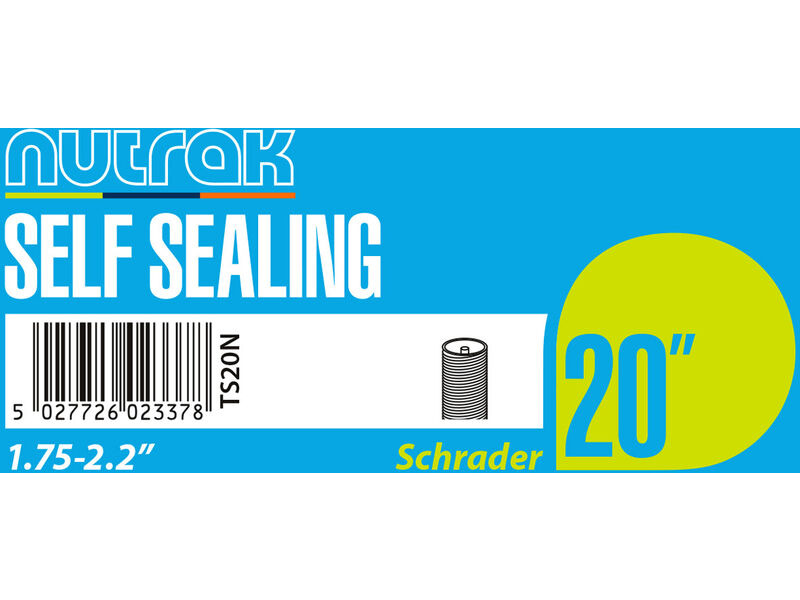 NUTRAK 20 x 1.75 - 2.125 inch Schrader - self-sealing inner tube click to zoom image