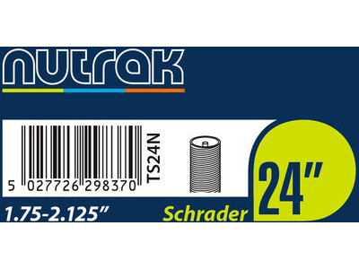NUTRAK 24 x 1.75 - 2.125 inch Schrader - self-sealing inner tube