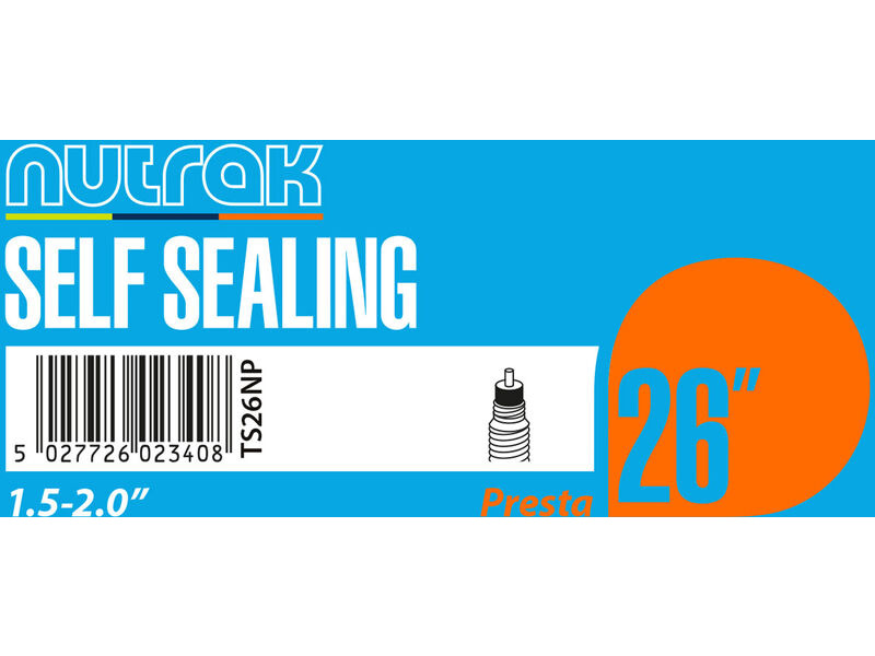 NUTRAK 26 x 1.5 - 2.0 inch Presta - self-sealing inner tube click to zoom image