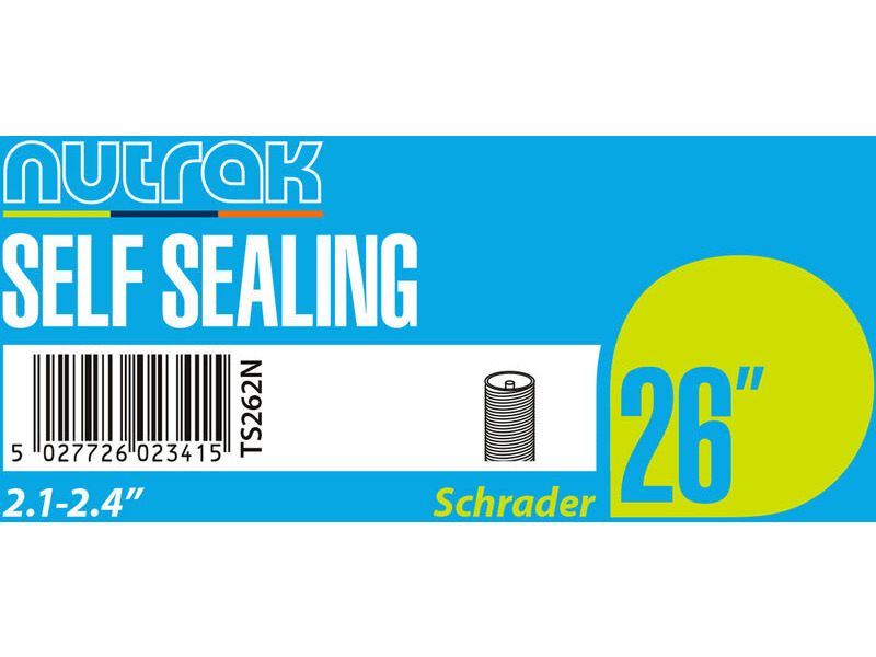 NUTRAK 26 x 2.1 - 2.4 inch Schrader - self-sealing inner tube click to zoom image