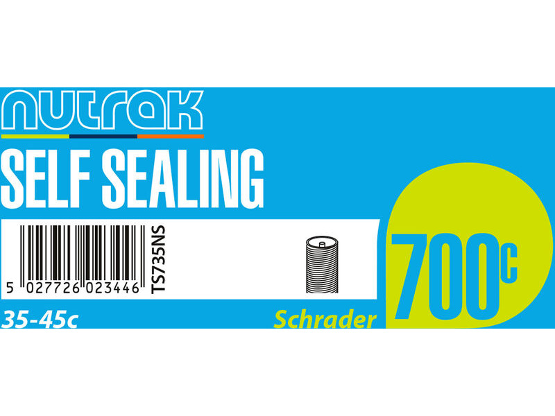 NUTRAK 700 x 35 - 45C Schrader - self sealing inner tube click to zoom image