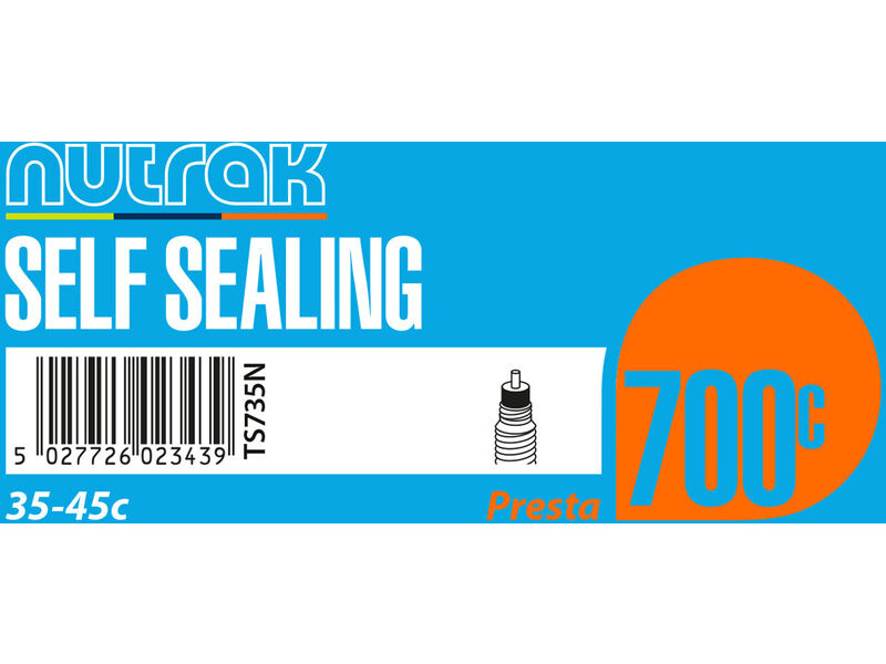 NUTRAK 700 x 35 - 45C Presta - self sealing inner tube click to zoom image
