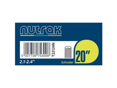NUTRAK 20 x 2.1 - 2.4 inch Schrader valve inner tube