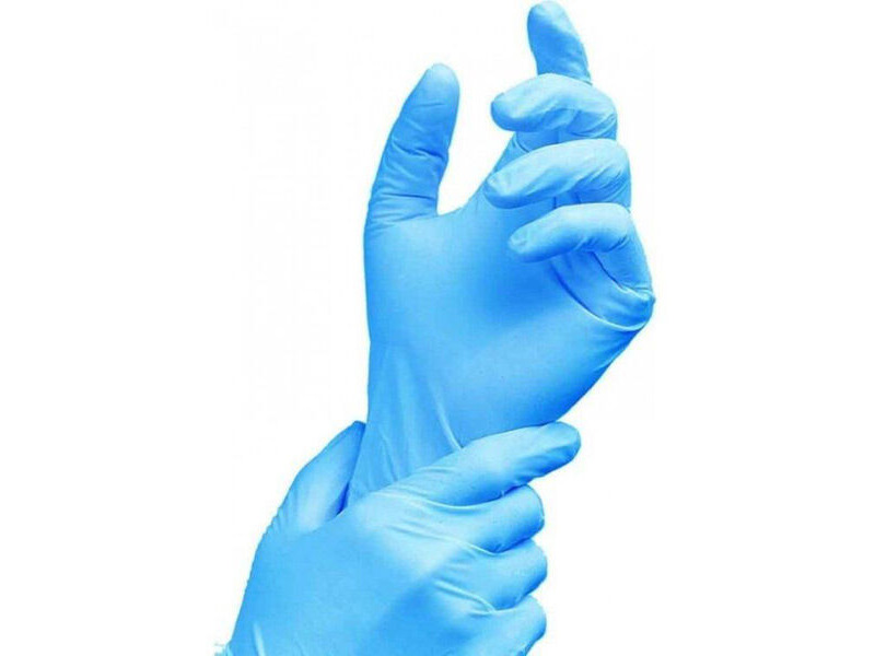 REMA TIP TOP Nitrile Disposable Gloves Powder Free Blue Large (box of 100) click to zoom image
