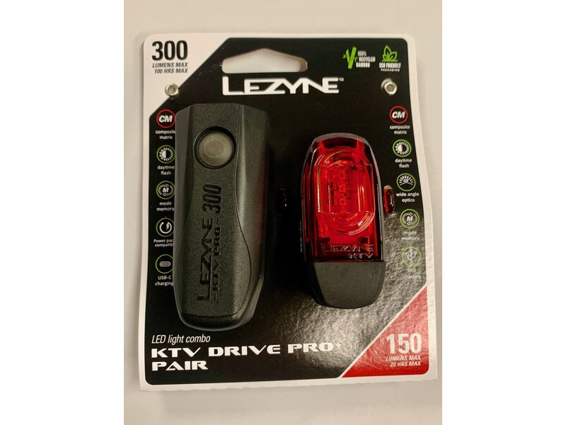 LEZYNE KTV Drive Pro 300+KTV Drive Pro+ LED Light Set click to zoom image