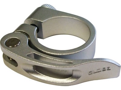 ACOR Forged Alloy Q/R Seat post Clamp 31.8mm clamp silver  click to zoom image