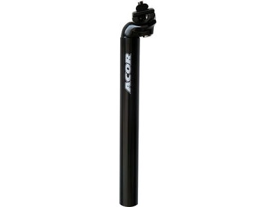 ACOR 1-Bolt Offset Alloy Seat Post, Length 400mm x (Diameter Options)