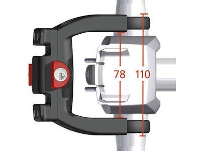 RIXEN KAUL KLICKfix Handlebar Adapter E With Lock, 22.0-26.0mm & 31.8mm Clamp click to zoom image