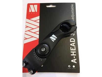 M PART Adjustable 3-bolt threadless stem 1 1/8 25.4 Black