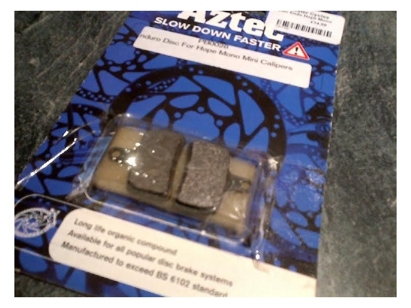 AZTEC Organic disc brake pads for Hope Mono Mini callipers - PBA0028 click to zoom image