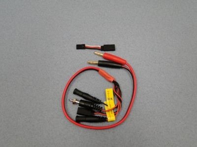 LOGIC RC Charge Lead : 4mm~Glow, Rx, Fut/JR Tx