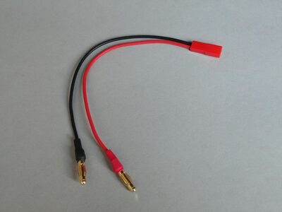 LOGIC RC Charge Lead : 4mm~Female BEC