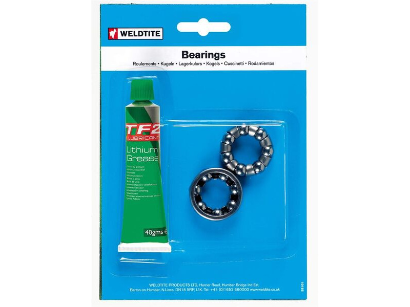 WELDTITE 1/4" Rear Hub Bearing & Grease click to zoom image