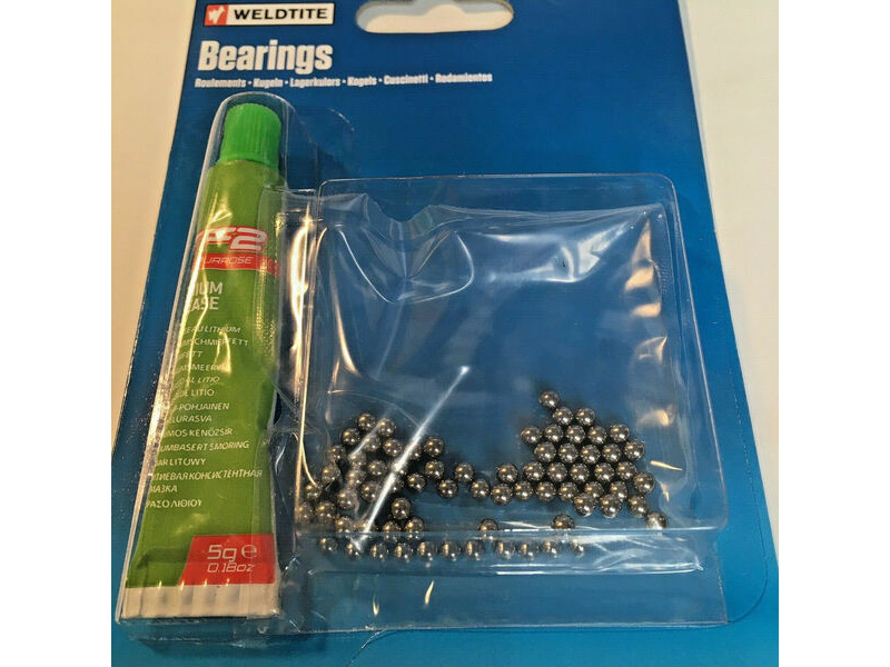 WELDTITE 1/8 BALL BEARINGS & GREASE click to zoom image