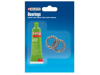 WELDTITE 1/4" Bottom Bracket Caged Bearings & Grease