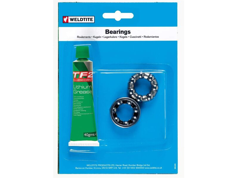 WELDTITE 1/4" Bottom Bracket Caged Bearings & Grease click to zoom image