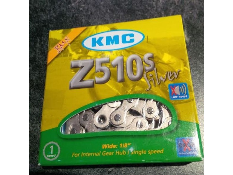 KMC CHAINS Z510S 1/3 Speed Silver/Silver 1/8" x 112L click to zoom image
