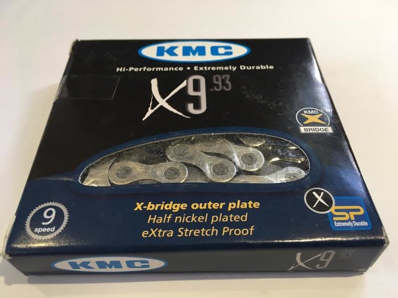 KMC CHAINS X9-93 9 speed silv/grey chain click to zoom image