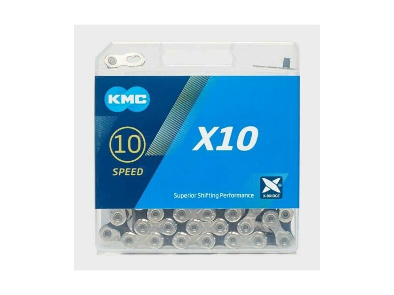 KMC CHAINS X10 10 speed silv/grey chain click to zoom image