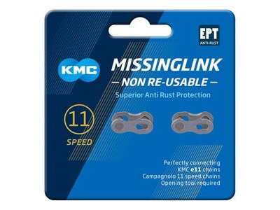 KMC CHAINS MISSING LINK 11spd Antirust  Non Re-Useable