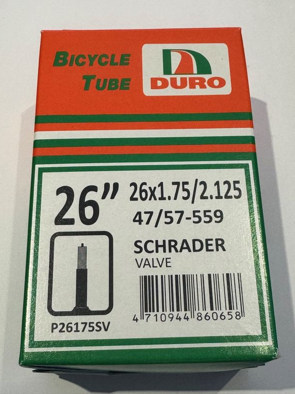 DURO 26 x 1.75/2.125 sch inner tube click to zoom image