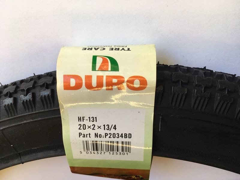 DURO Classic Trade Butcher Bike tyre 20 x 2 x 1-3/4" (54-400) click to zoom image