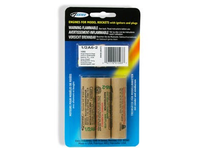 ESTES Motor Packs A range 1/2A6-2 (3 pack) multi  click to zoom image