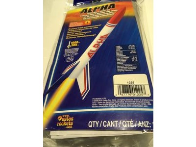 ESTES Alpha Flying Model Rocket Kit (Skill Level 1). click to zoom image