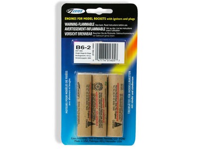 ESTES Rocket motors B6-2 (Pk3)