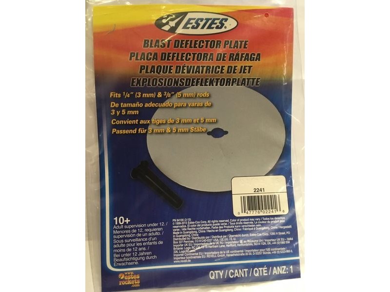 ESTES Blast Deflector Plate click to zoom image