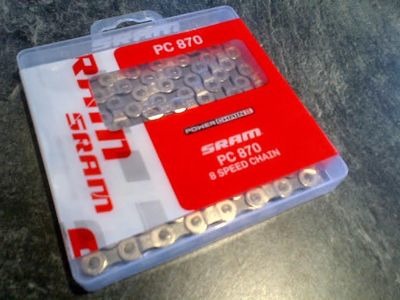 SRAM PC870 7/8spd Chain Silver/Grey (114 Links)
