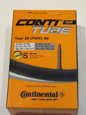 CONTINENTAL Tour 28 (700c) 32-47c Tube Presta 60mm