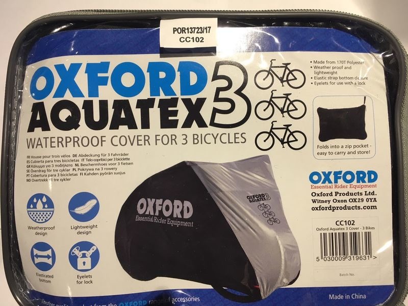 OXFORD PRODUCTS Aquatex Waterproof Bike Cover Triple Bike click to zoom image