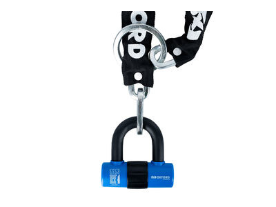 OXFORD PRODUCTS CHAIN 8 Chain Lock & Mini Shackle 8mm x 1000mm LK182 (Silver Rated) click to zoom image