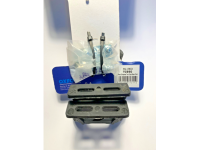 OXFORD PRODUCTS Resin Strapless Toe Clips Black (Pair) click to zoom image