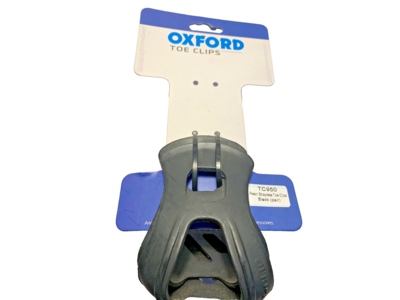 OXFORD PRODUCTS Resin Strapless Toe Clips Black (Pair)
