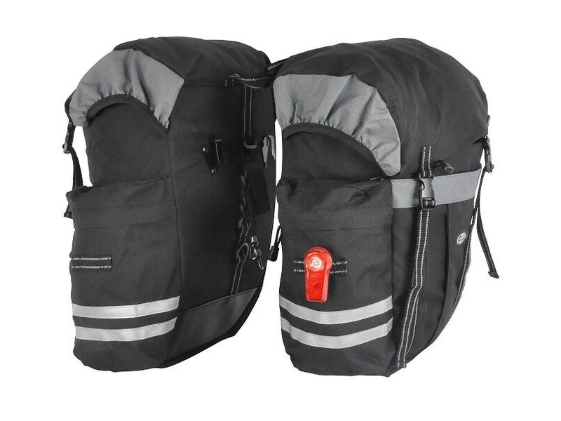 PREMIER Pannier Pair 22 Ltr Large Black/Grey click to zoom image