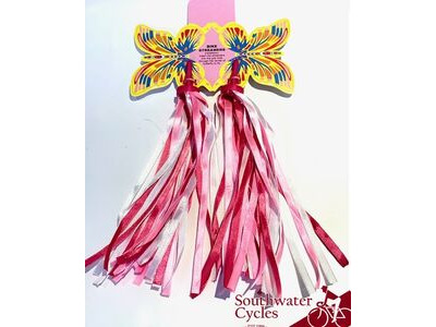 PREMIER Scooter or Bike Bar End Streamers Tassels one size Fabric Pinky  click to zoom image
