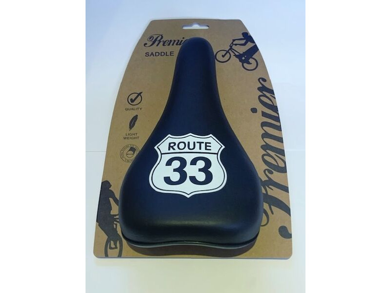 PREMIER BMX Saddle Route 33 Black click to zoom image