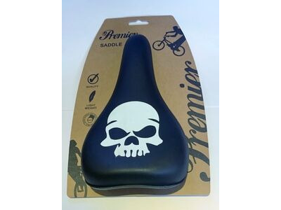 PREMIER BMX Saddle Skull Black