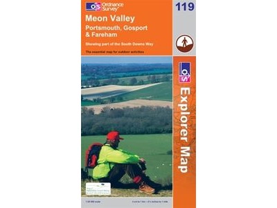 ORDINANCE SURVEY Explorer Map  119 Meon Valley click to zoom image