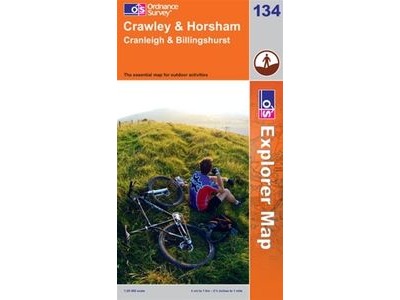 ORDINANCE SURVEY Explorer Map  134 Crawley and Horsham click to zoom image